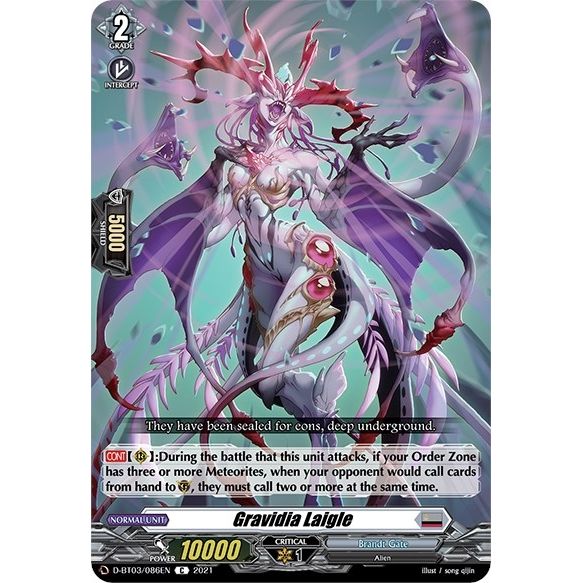 Image for Gravidia Laigle (D-BT03/086EN) (D-BT03) - Cardfight Vanguard