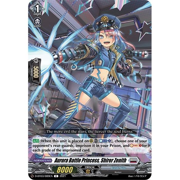Image for Aurora Battle Princess, Shirer Zenith (D-BT03/089EN) (D-BT03) - Cardfight Vanguard