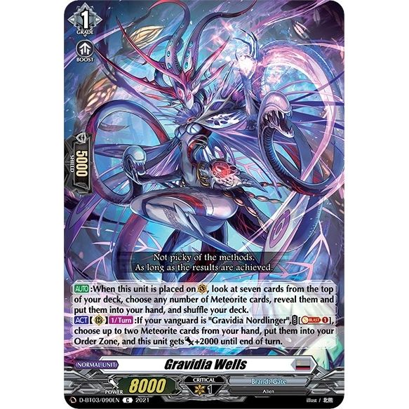 Image for Gravidia Wells (D-BT03/090EN) (D-BT03) - Cardfight Vanguard