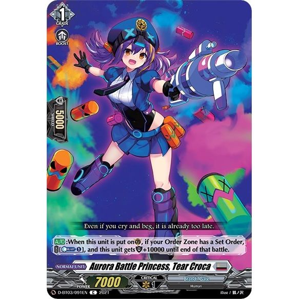 Image for Aurora Battle Princess, Tear Croca (D-BT03/091EN) (D-BT03) - Cardfight Vanguard