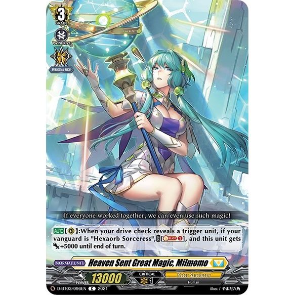 Image for Heaven Sent Great Magic, Milmomo (D-BT03/096EN) (D-BT03) - Cardfight Vanguard