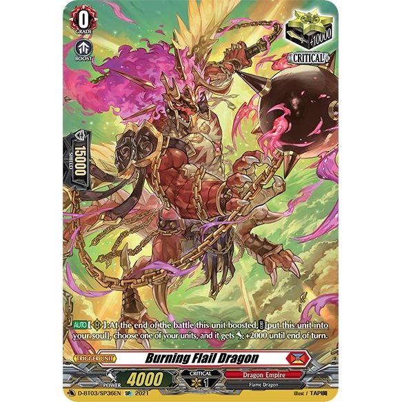 Image for Burning Flail Dragon (SP) (D-BT03/SP36EN) (D-BT03) - Cardfight Vanguard
