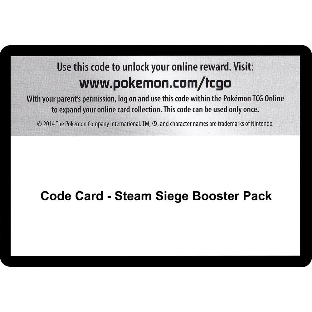 Image for Code Card - Steam Siege Booster Pack (STS) - Pokemon