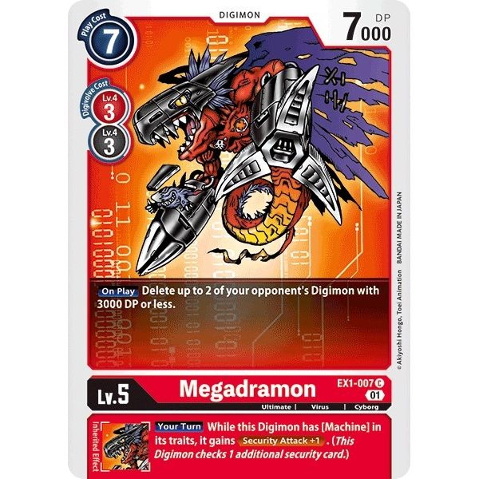 Image for Megadramon (EX1-007 C) (EX01) - Digimon Card Game