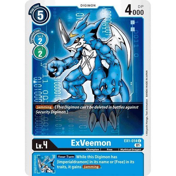 Image for ExVeemon (EX1-014 C) (EX01) - Digimon Card Game