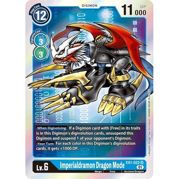 Image for Imperialdramon Dragon Mode (EX1-022 SR) (EX01) - Digimon Card Game