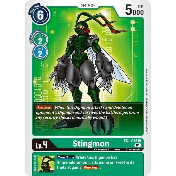 Image for Stingmon (EX1-038 C) (EX01) - Digimon Card Game