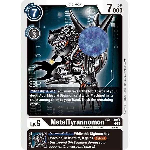 Image for MetalTyrannomon (EX1-049 C) (EX01) - Digimon Card Game