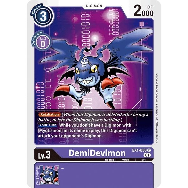 Image for DemiDevimon (EX1-056 C) (EX01) - Digimon Card Game