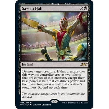 Image for Saw in Half (88) (UNF) - Magic: The Gathering