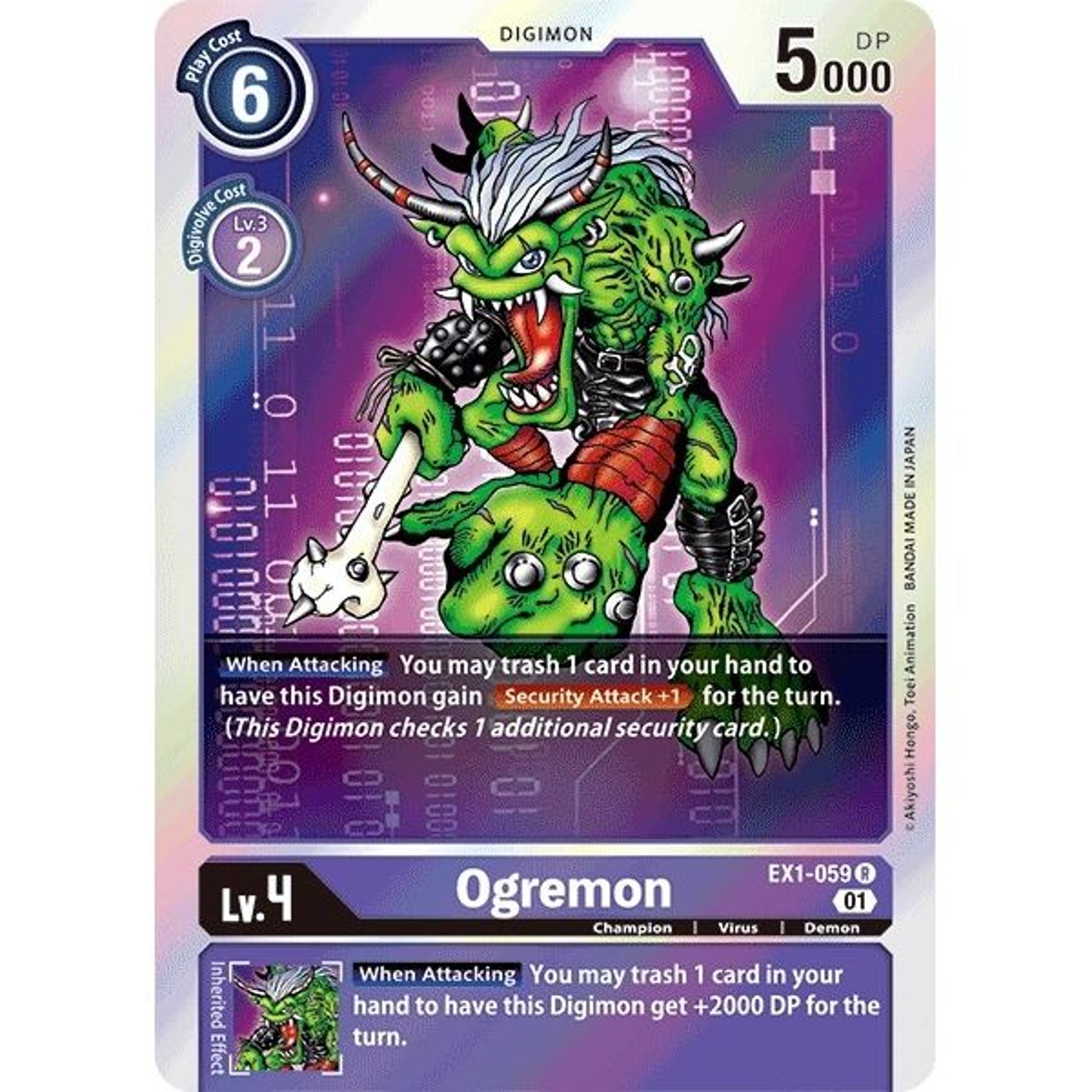 Image for Ogremon (EX1-059 R) (EX01) - Digimon Card Game
