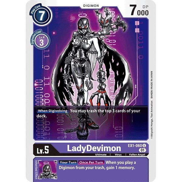 Image for LadyDevimon (EX1-060 U) (EX01) - Digimon Card Game