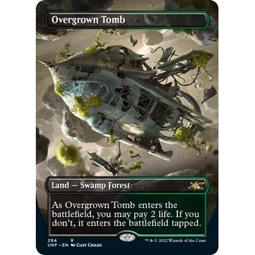 Image for Overgrown Tomb (Borderless) (284) (UNF) - Magic: The Gathering