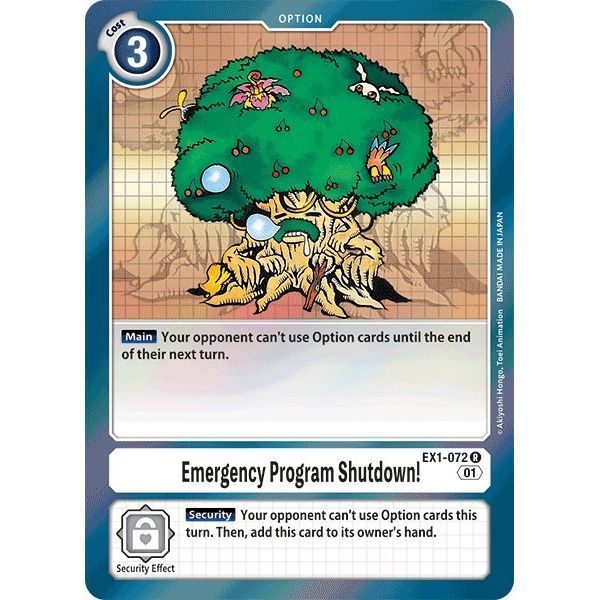Image for Emergency Program Shutdown! (EX1-072 R) (EX01) - Digimon Card Game