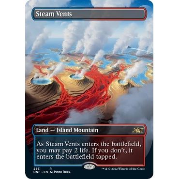 Image for Steam Vents (Borderless) (283) (UNF) - Magic: The Gathering