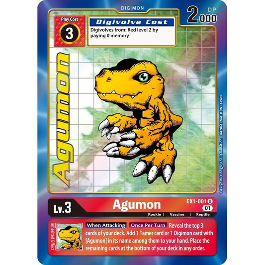 Image for Agumon (Alternate Art) (EX1-001 U) (EX01) - Digimon Card Game