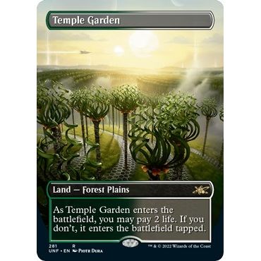 Image for Temple Garden (Borderless) (281) (UNF) - Magic: The Gathering