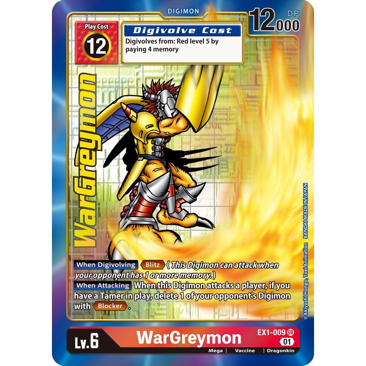Image for WarGreymon (Alternate Art) (EX1-009 SR) (EX01) - Digimon Card Game