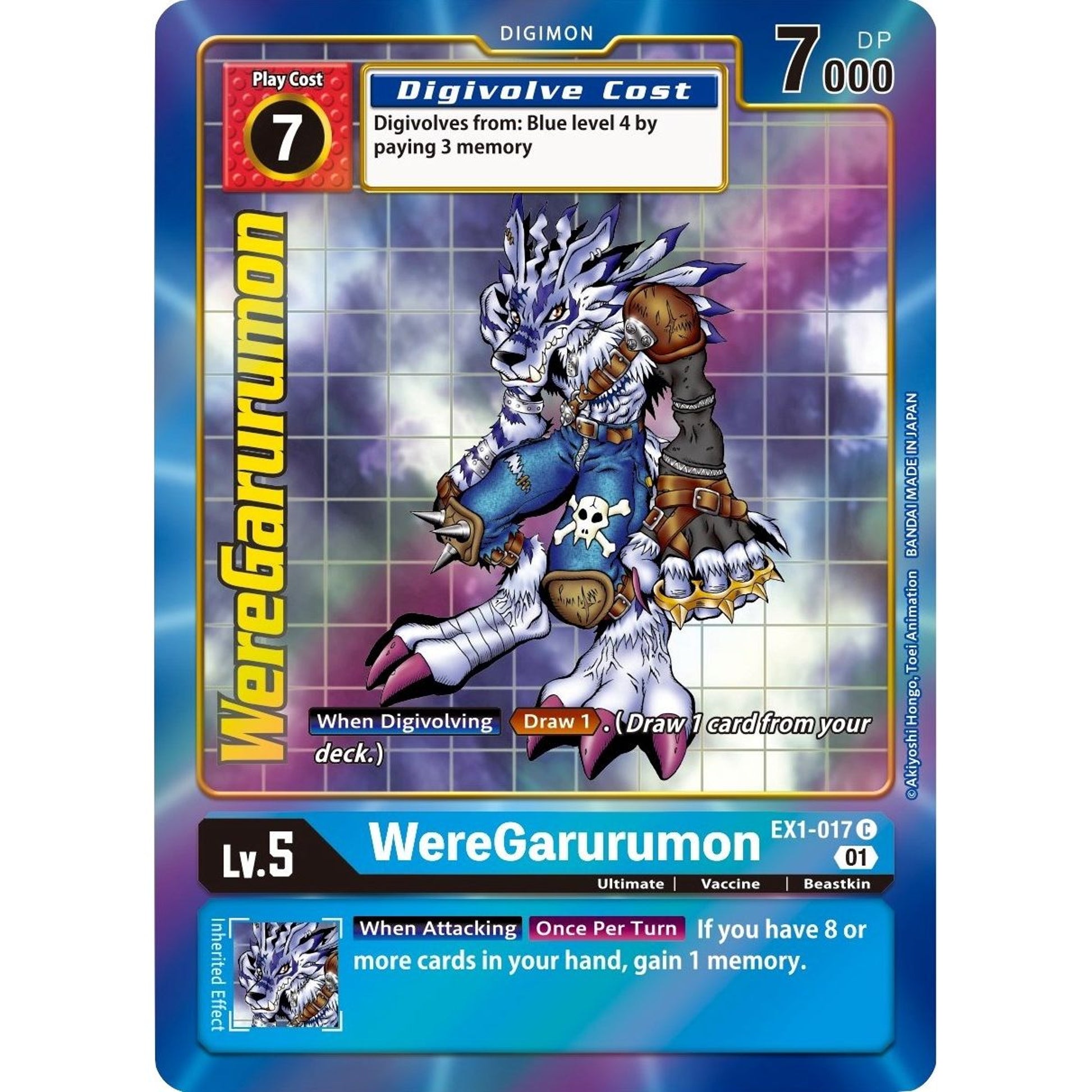 Image for WereGarurumon (Alternate Art) (EX1-017 C) (EX01) - Digimon Card Game