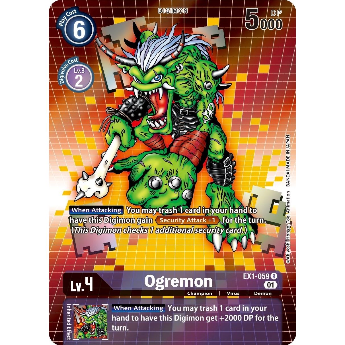 Image for Ogremon (Alternate Art) (EX1-059 R) (EX01) - Digimon Card Game