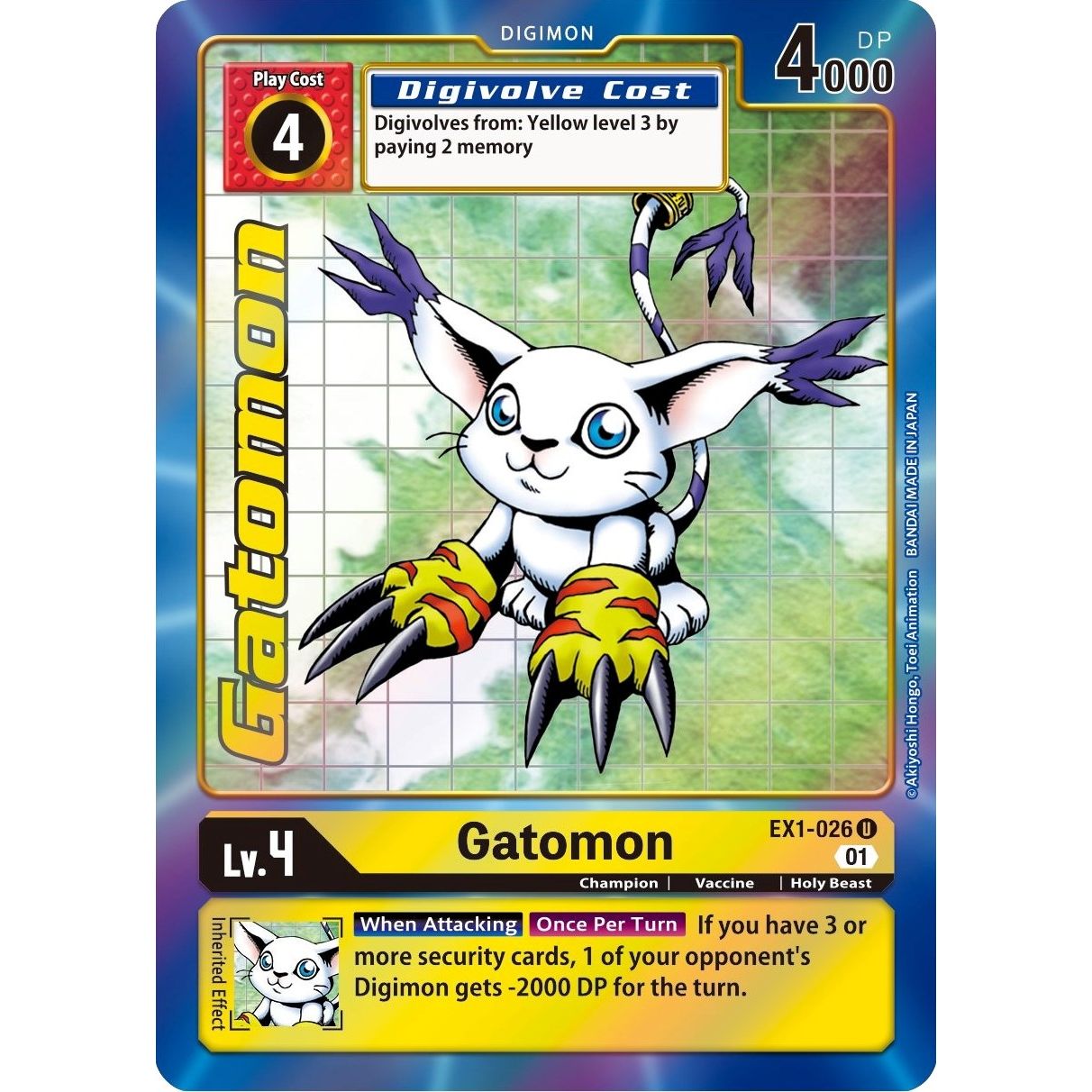Image for Gatomon (Alternate Art) (EX1-026 U) (EX01) - Digimon Card Game