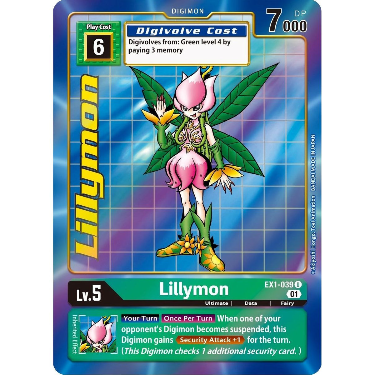 Image for Lillymon (Alternate Art) (EX1-039 U) (EX01) - Digimon Card Game