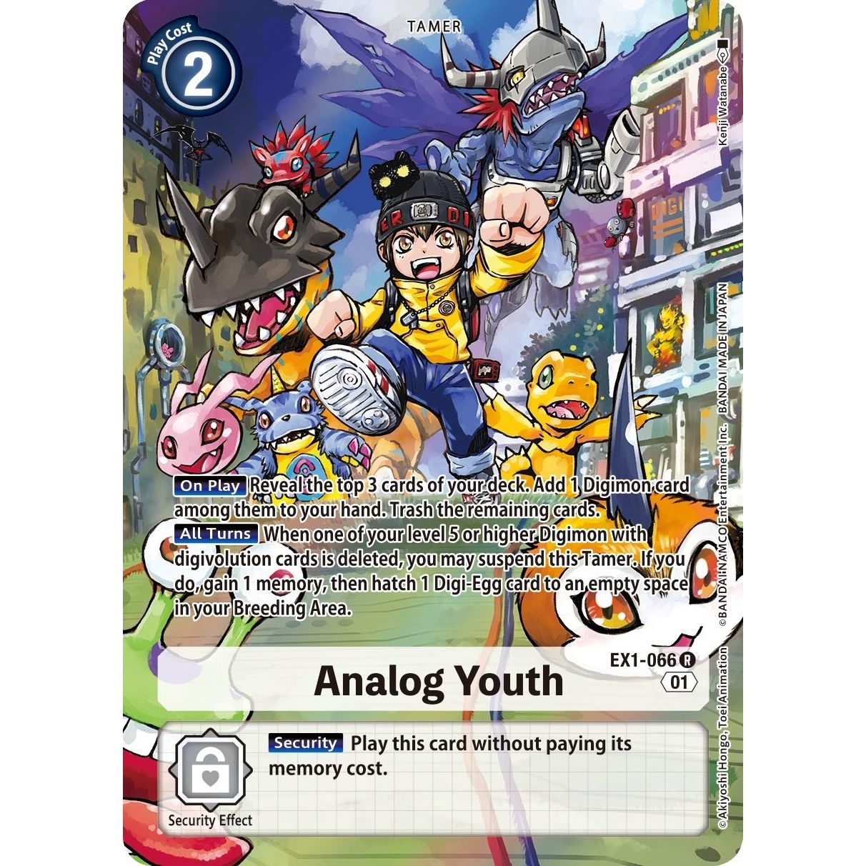 Image for Analog Youth (Alternate Art) (EX1-066 R) (EX01) - Digimon Card Game