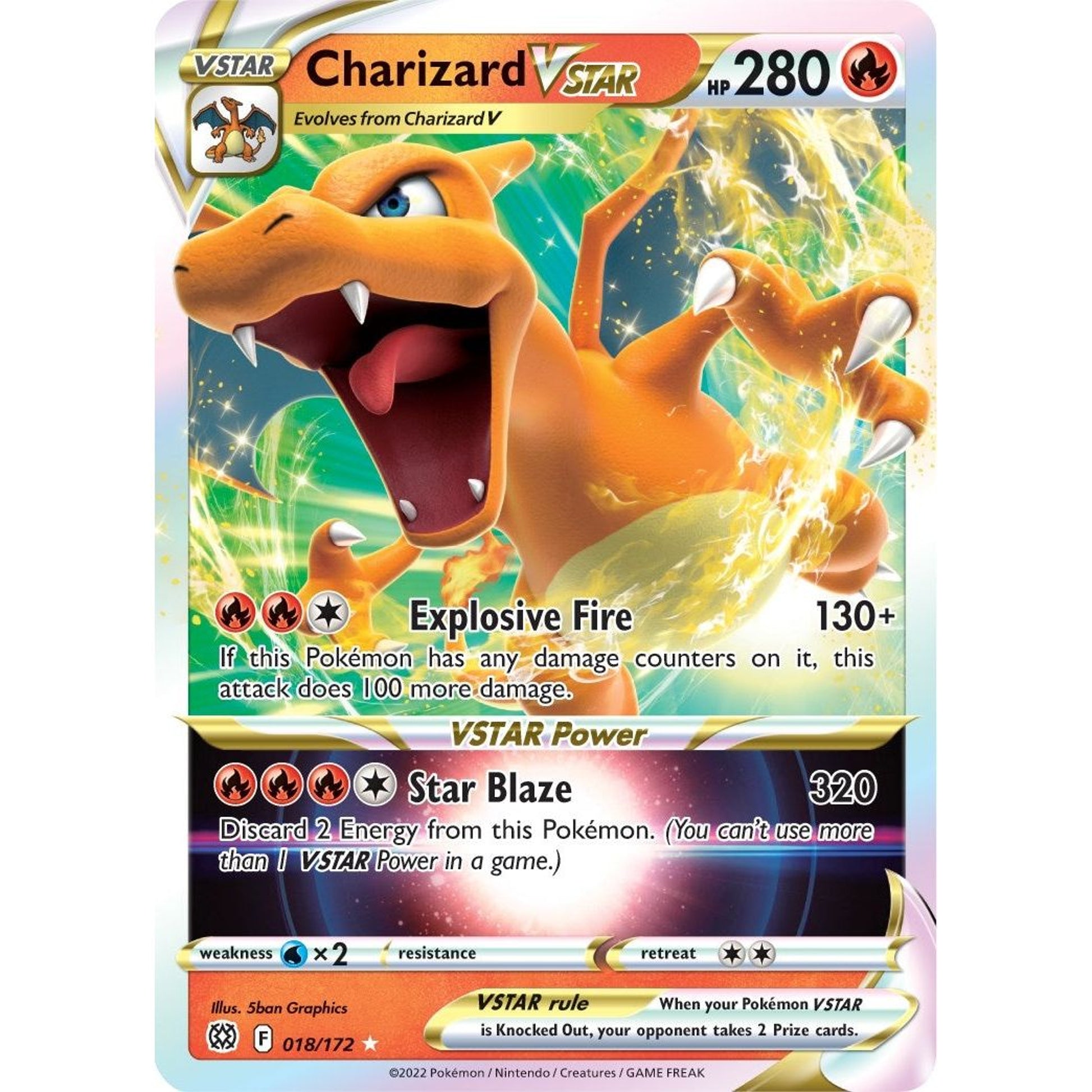 Image for Charizard VSTAR (018/172) (SWSH09) - Pokemon