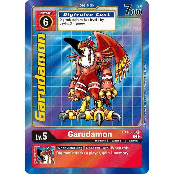 Image for Garudamon (Alternate Art) (EX1-006 C) (EX01) - Digimon Card Game