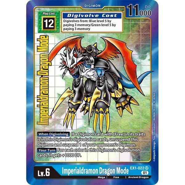 Image for Imperialdramon Dragon Mode (Alternate Art) (EX1-022 SR) (EX01) - Digimon Card Game