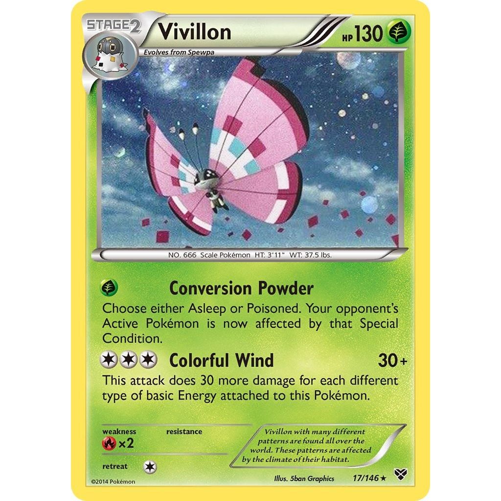 Image for Vivillon - 17/146 (Cosmos Holo) (017/146) (BLE) - Pokemon