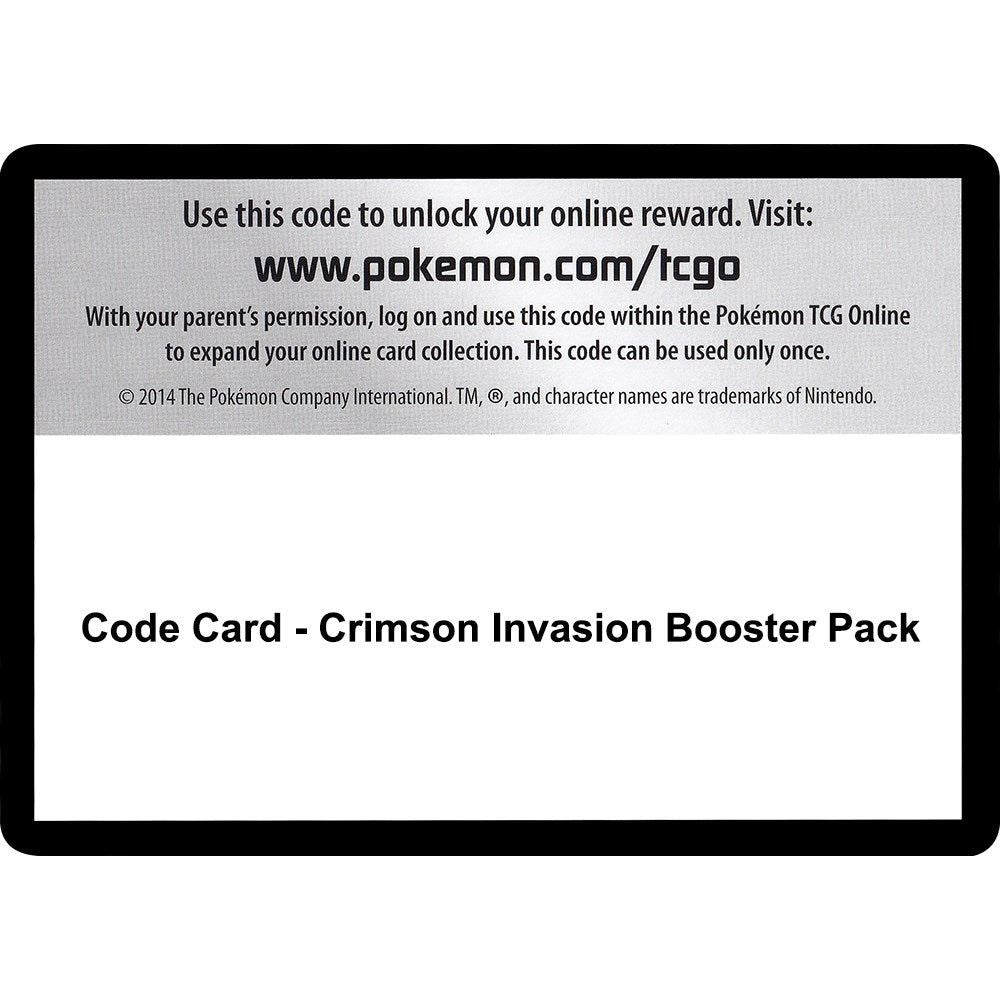 Image for Code Card - Crimson Invasion Booster Pack (SM04) - Pokemon