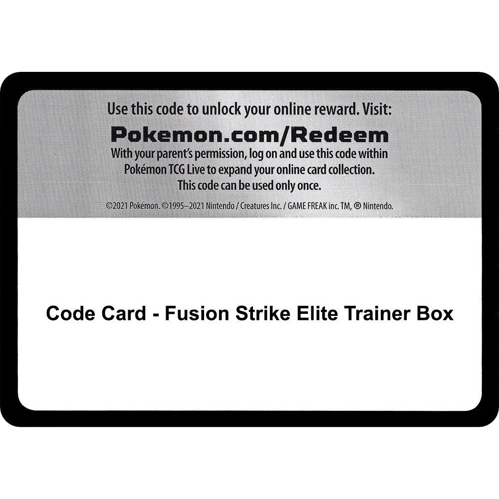 Image for Code Card - Fusion Strike Elite Trainer Box (SWSH08) - Pokemon