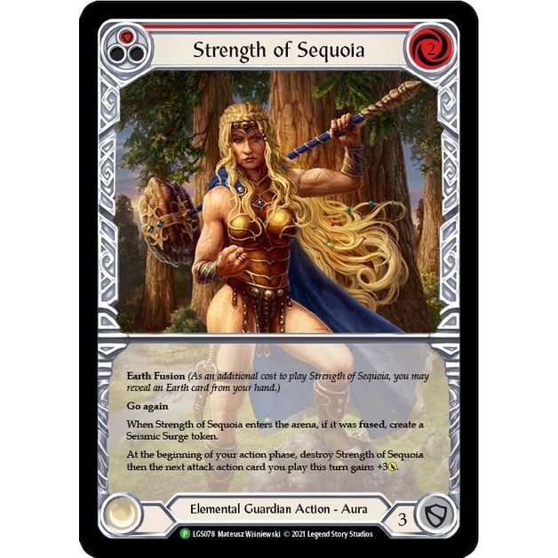 Image for Strength of Sequoia (Red) - LGS078 (LGS078) (PR) - Flesh and Blood TCG