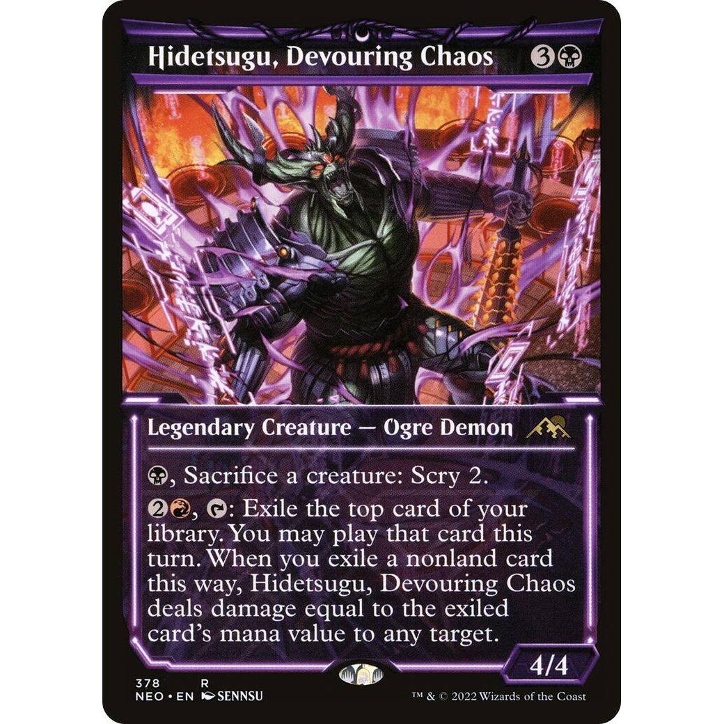 Image for Hidetsugu, Devouring Chaos (Showcase) (378) (NEO) - Magic: The Gathering