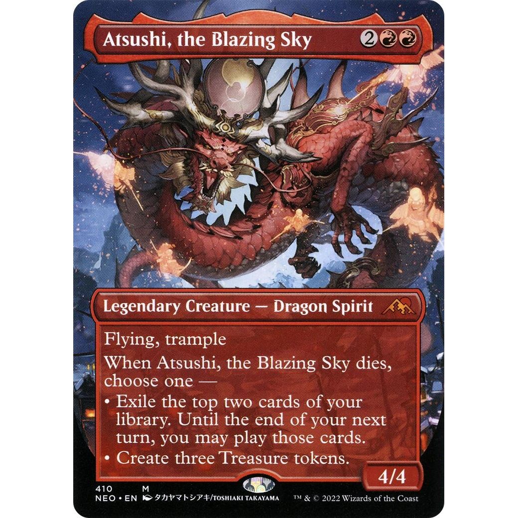 Image for Atsushi, the Blazing Sky (Borderless) (410) (NEO) - Magic: The Gathering