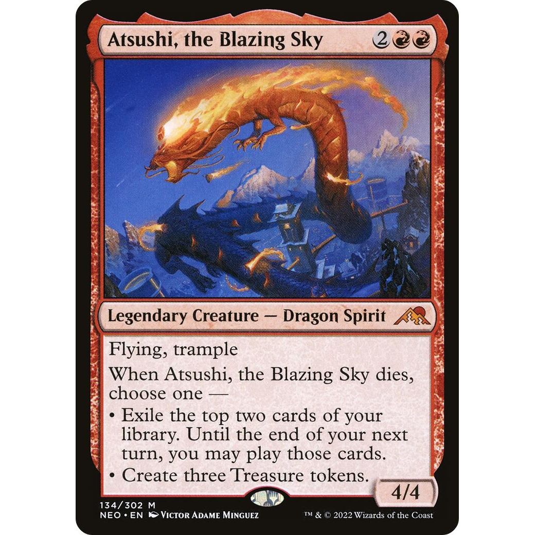 Image for Atsushi, the Blazing Sky (134) (NEO) - Magic: The Gathering