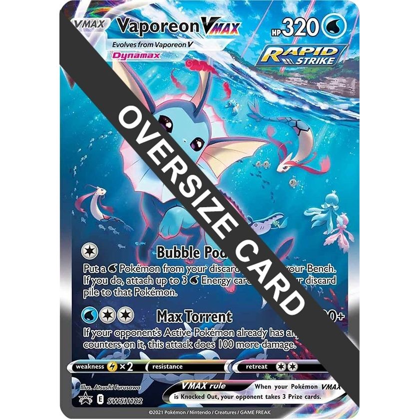 Image for Vaporeon VMAX - SWSH182 (SWSH182) (PR) - Pokemon