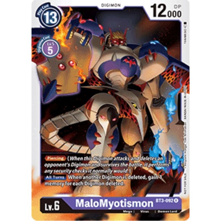Image for MaloMyotismon (BT3-092 R) (RPC) - Digimon Card Game