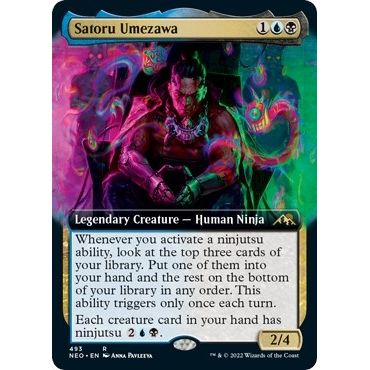 Image for Satoru Umezawa (Extended Art) (493) (NEO) - Magic: The Gathering