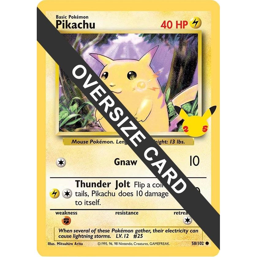 Image for Pikachu - 58/102 (25th Anniversary) (58/102) (PR) - Pokemon