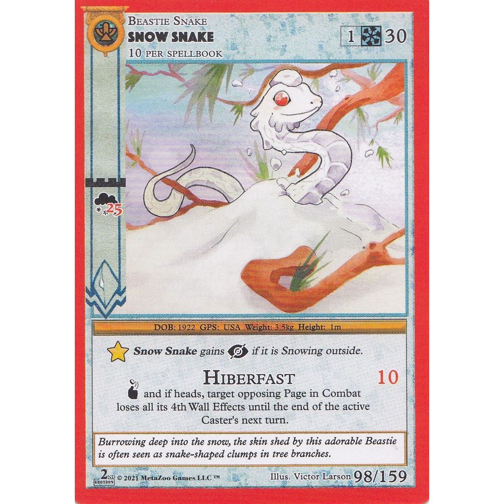 Image for Snow Snake (98) (CN2E) - MetaZoo