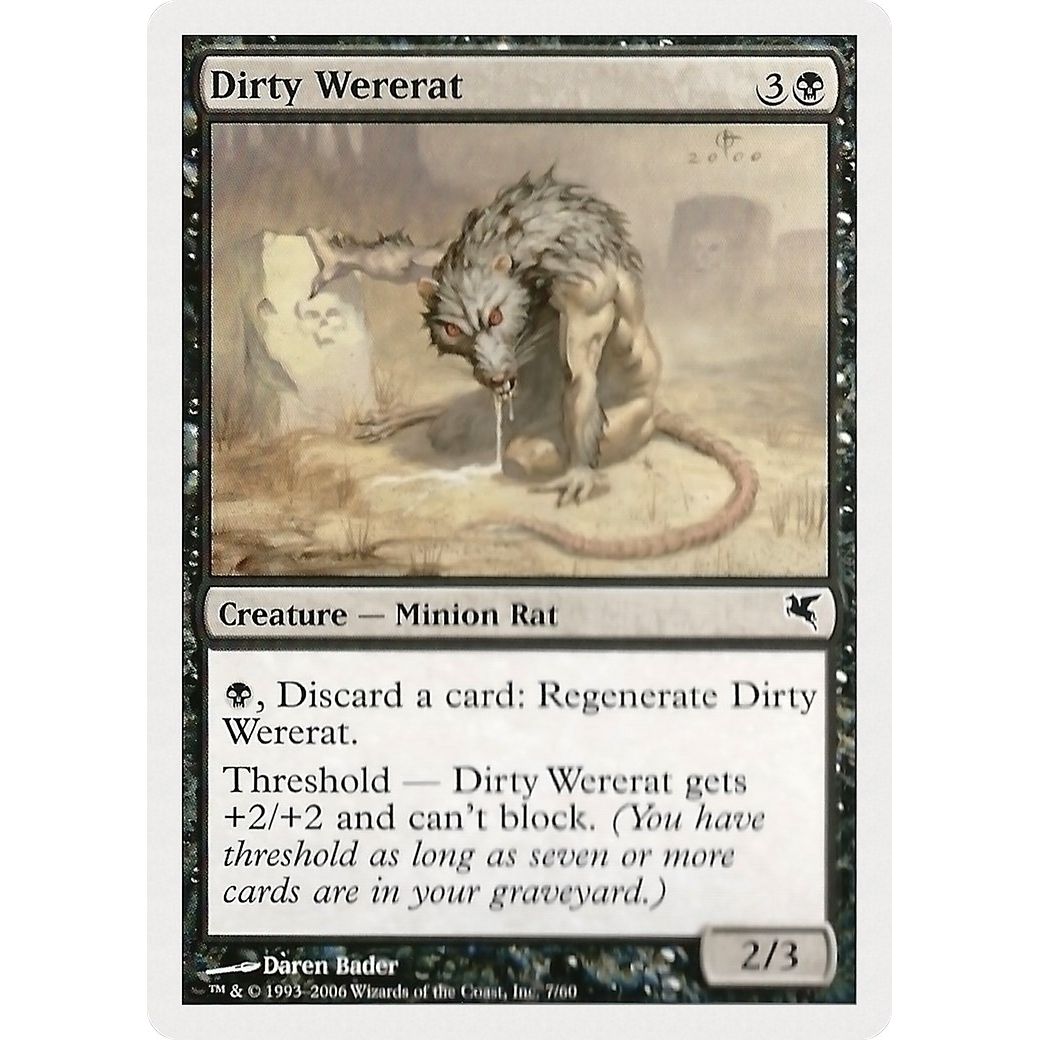 Image for Dirty Wererat (7) (7) (PSAL) - Magic: The Gathering