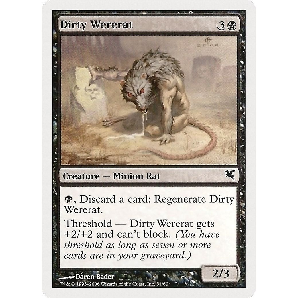 Image for Dirty Wererat (31) (31) (PSAL) - Magic: The Gathering