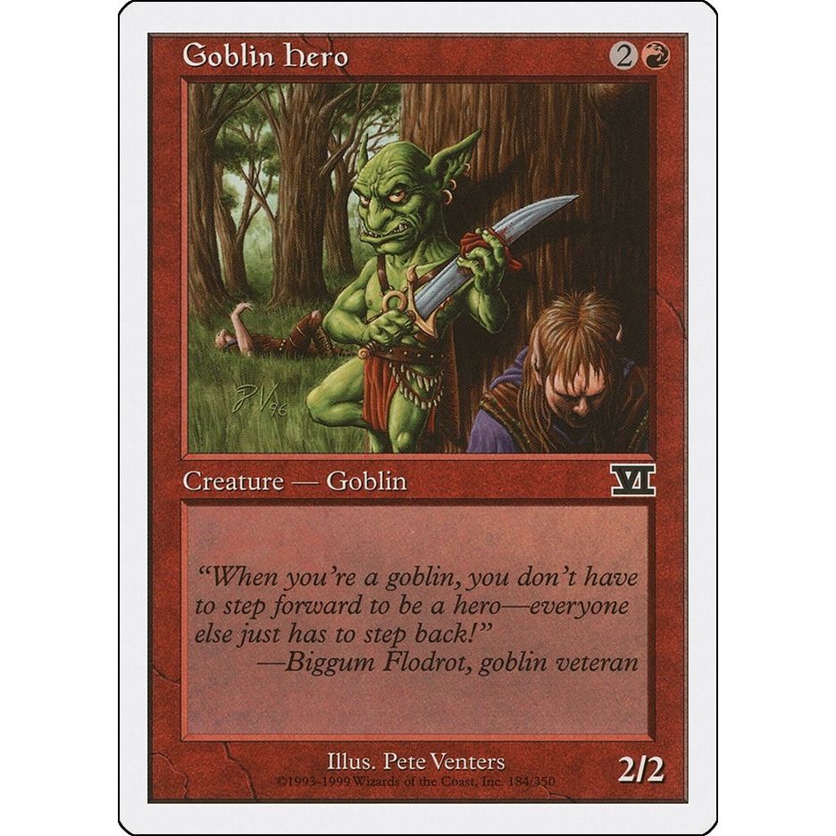Image for Goblin Hero (184) (6ED) - Magic: The Gathering