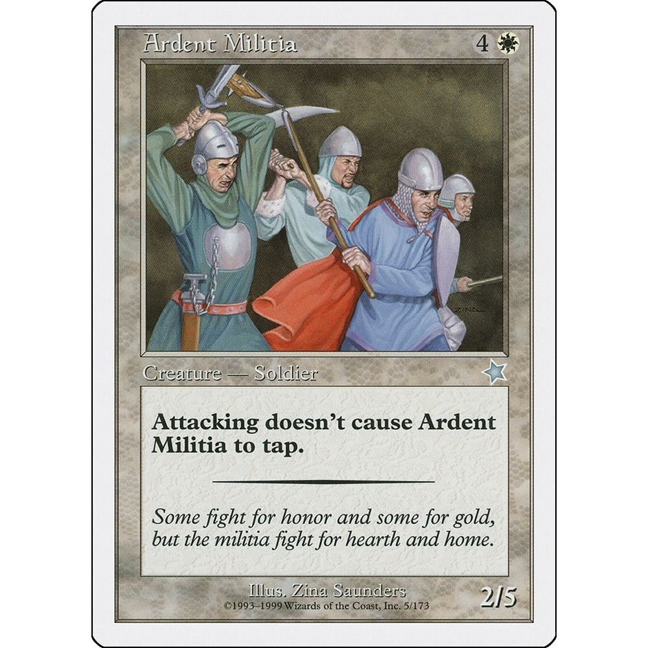 Image for Ardent Militia (5) (S99) - Magic: The Gathering