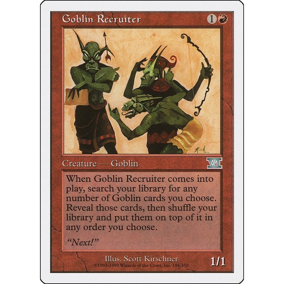 Image for Goblin Recruiter (186) (6ED) - Magic: The Gathering