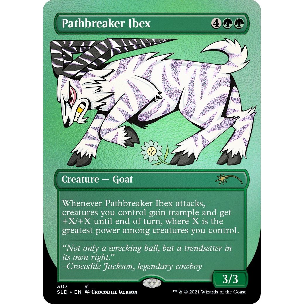 Image for Pathbreaker Ibex (Foil Etched) (307) (SLD) - Magic: The Gathering