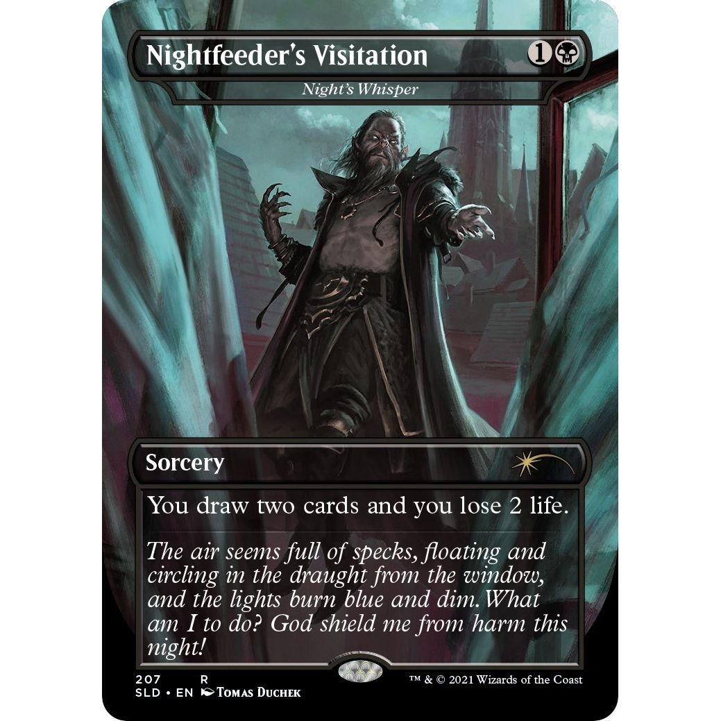 Image for Nightfeeder's Visitation - Night's Whisper (207) (SLD) - Magic: The Gathering