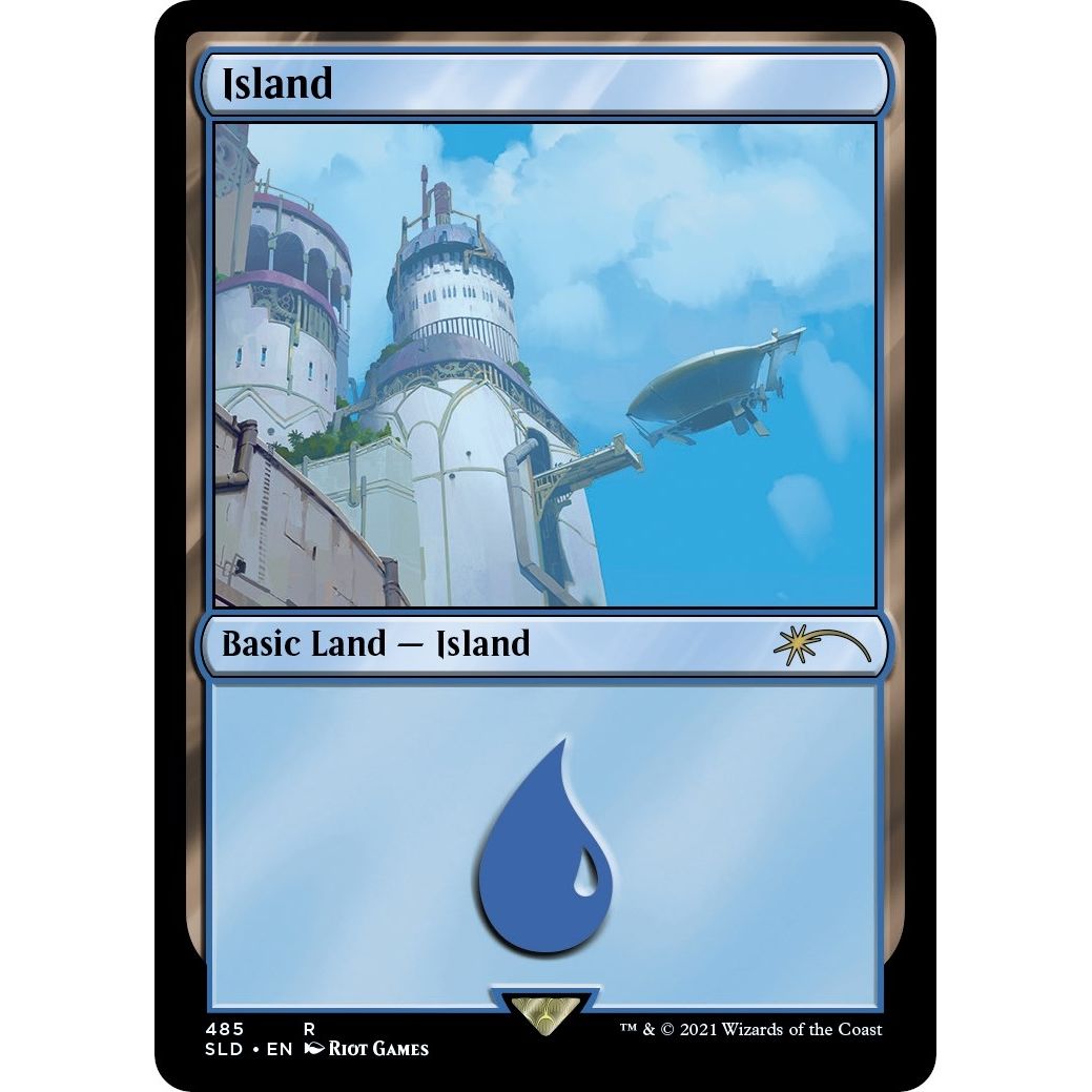 Image for Island (Secret Lair x Arcane: Lands) (485) (SLD) - Magic: The Gathering